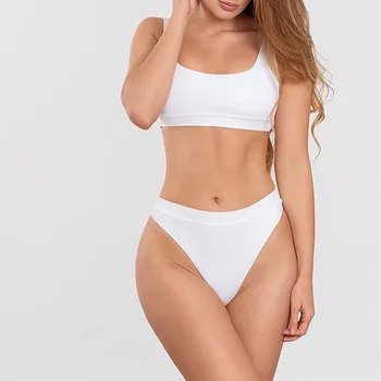 

High Waist Thong Sexy Bikini 2020 Split Swimsuit Brazilian Swimsuit Beachwear Sexy Bathing Suits Swimwear Women