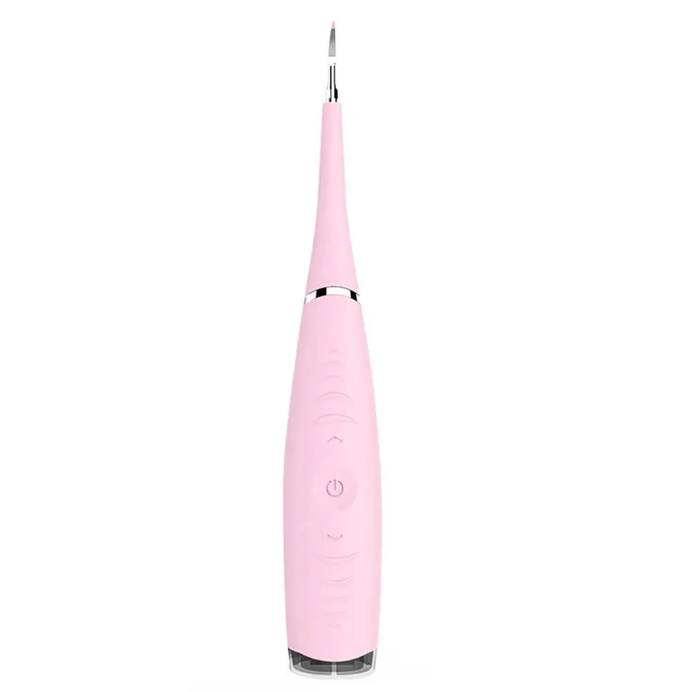 Портативная электрическая звуковая зубная скалер для удаления зубных пятен приспособление для Тартара Стоматологическое Отбеливание зубов Гигиена здоровья - Цвет: pink