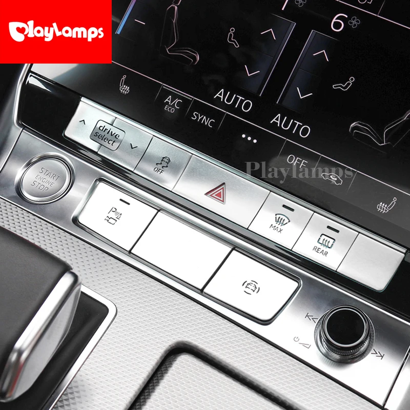 Для Audi A6 привод выберите Предупреждение свет крышки кнопок ситckers интерьер авто аксессуары
