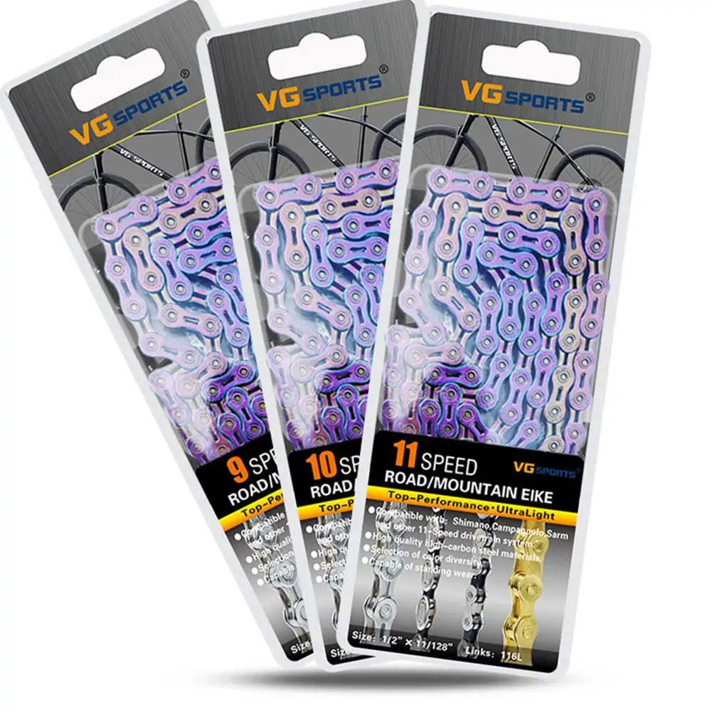 9/10/11 Speed Bicycle Chain Half Hollow Mountain Road Bike Chains Ultralight Bike Accessories Cycling Supplies