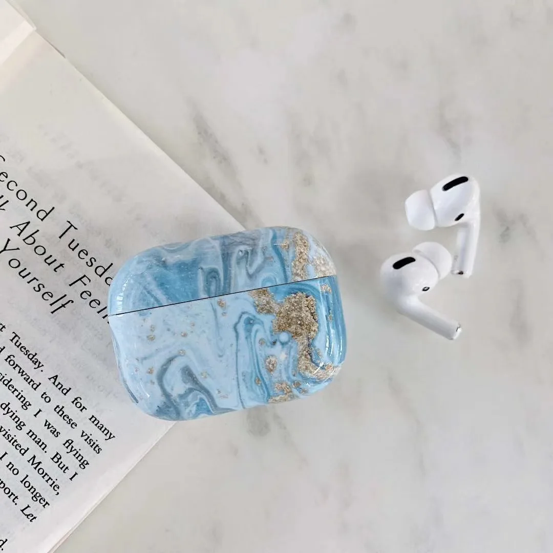F 3D мраморный чехол для Airpods Pro Чехол беспроводной Bluetooth чехол для airpod 3 чехол для Apple Air Pods Pro Fundas Coque - Цвет: F