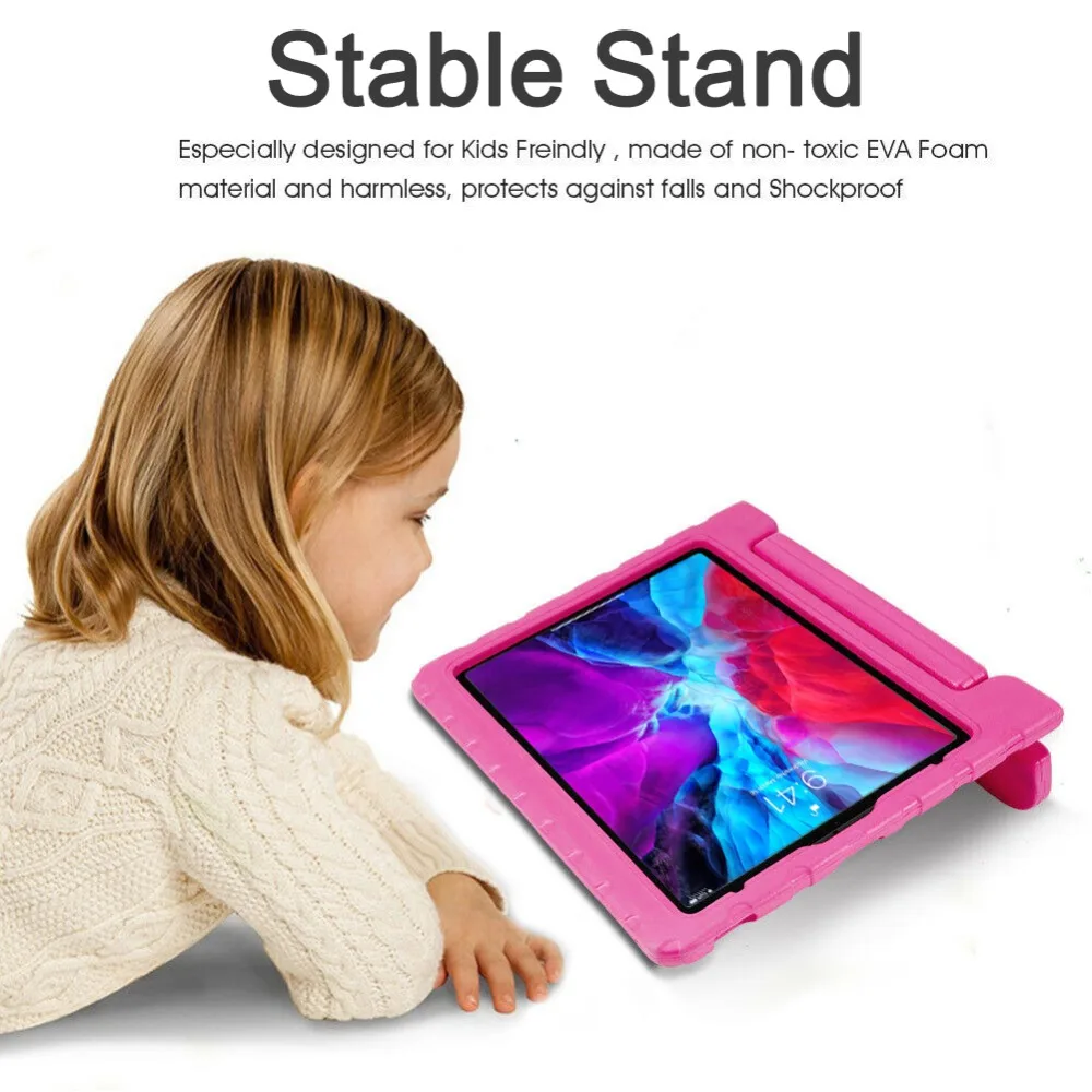 Kids Shockproof Case For iPad Pro 12.9 inch 2020 EVA Cover Handle Stand Case For iPad Pro 11 2020 2018 Tablet Cover for Children (4)