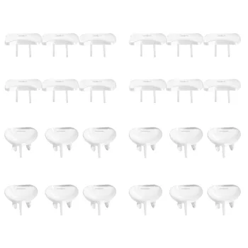 

24pcs Power Outlet Cover Baby Safety Protective Socket Mini Power Socket Protector for Home (Three Hole and Tow Hole 12pcs for E