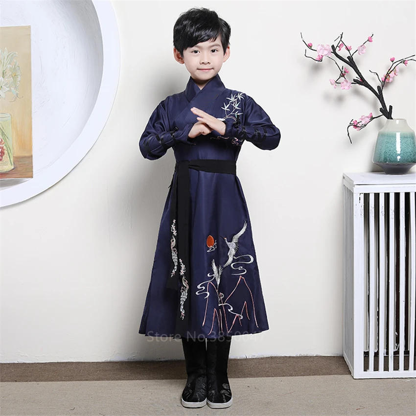 Детское платье Hanfu Классический танцевальный костюм с изображением старинного