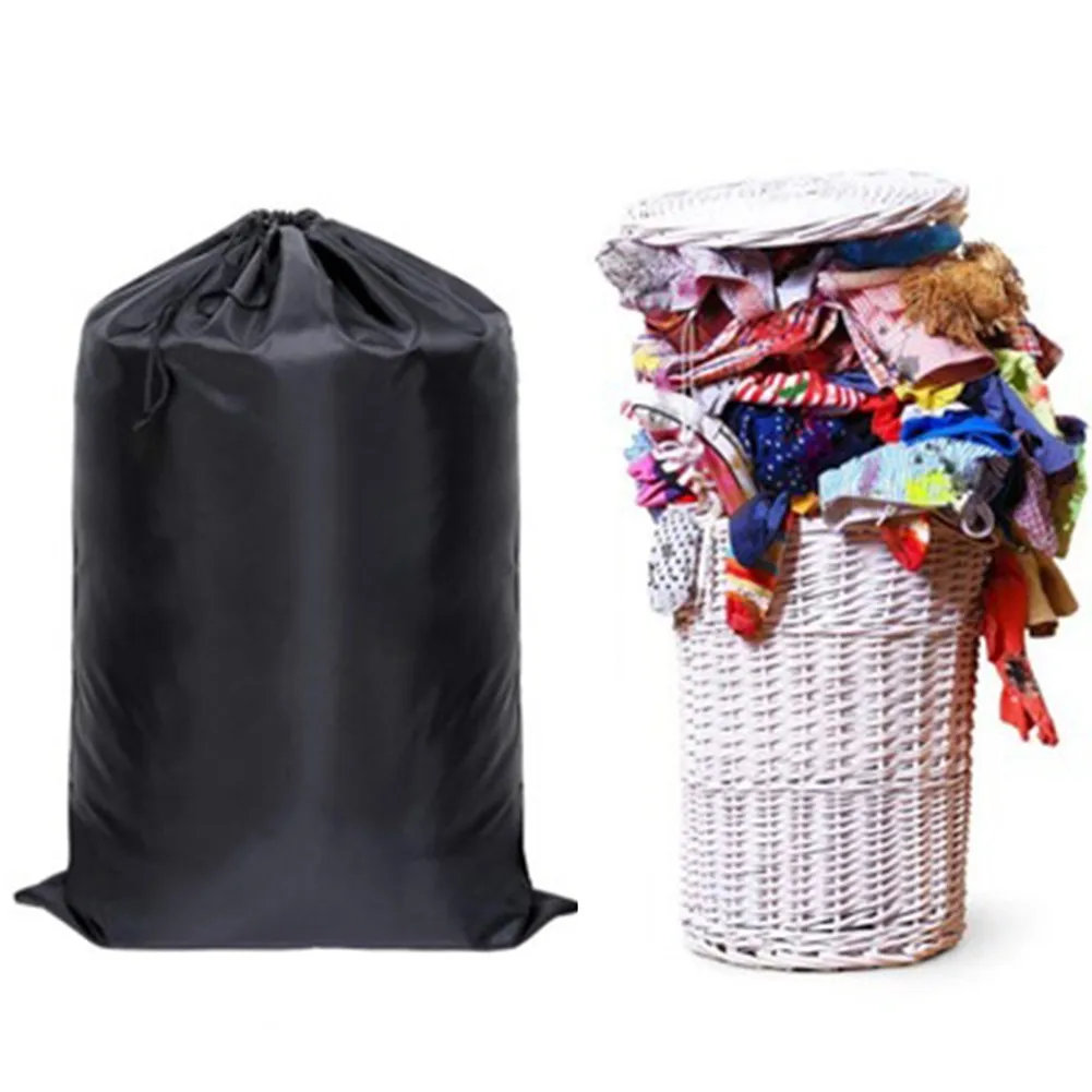 Extra Large Laundry Bag Sack With Drawstring Black Blue Dirty Clothes Storage Bag Quilt Toy Organizer Hotel Bathroom Supplies 6