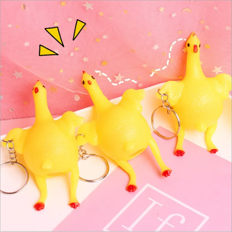 

Creative funny venting chicken decompression tidy funny funny boring toy decompression squeezing the next egg squid chicken