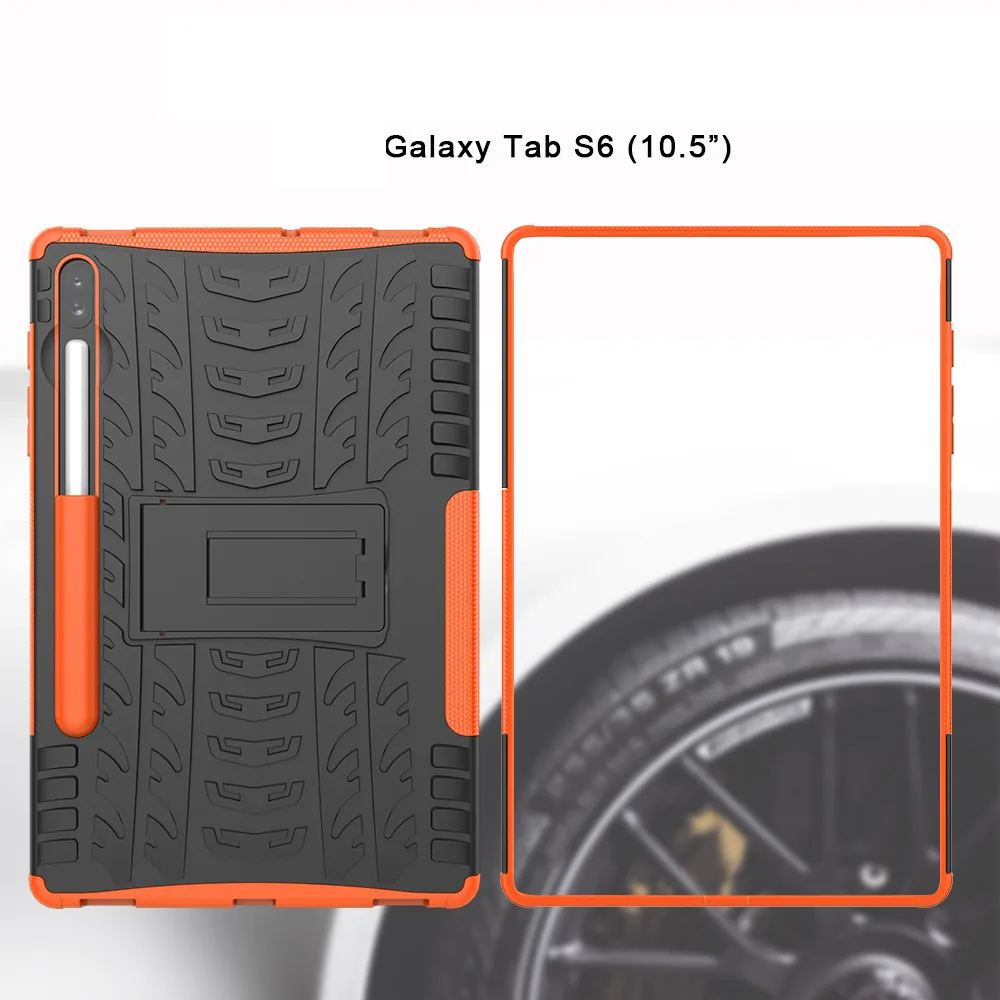 Чехол для планшета, жесткий защитный чехол для samsung Galaxy Tab S6 10,5 SM-T865 T860, Прочный Гибридный чехол-подставка в подарок