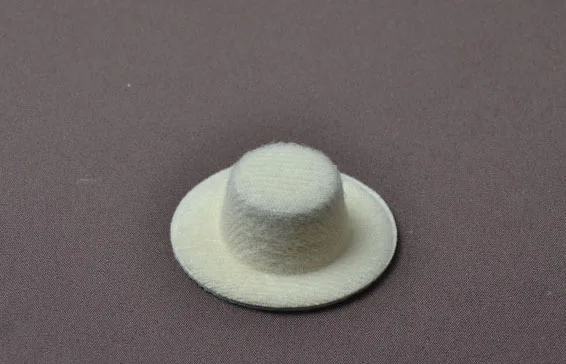 Mini 4cm Hen Party Plain Top Hat Base Cute Hats for DIY Hair Base Pet Cap For Stage Performance Prop Decor - Цвет: beige