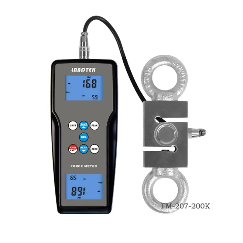 

Digital Dynamometer FM-207-200K ，Tension Force Gauge Push Pull Tester Meter 200kgf ,1960N ,440Lbf