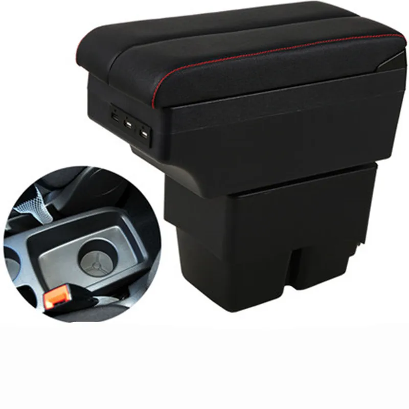 Центральный подлокотник для Ford Fiesta контейнер хранения с USB