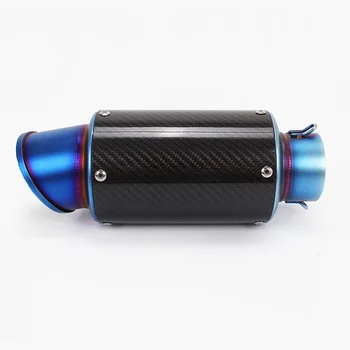 

Universal 60mm Motorcycle Exhaust Pipe Muffler carbon fiber exhaust for AR Austin Racing tubo escape escapamento de moto