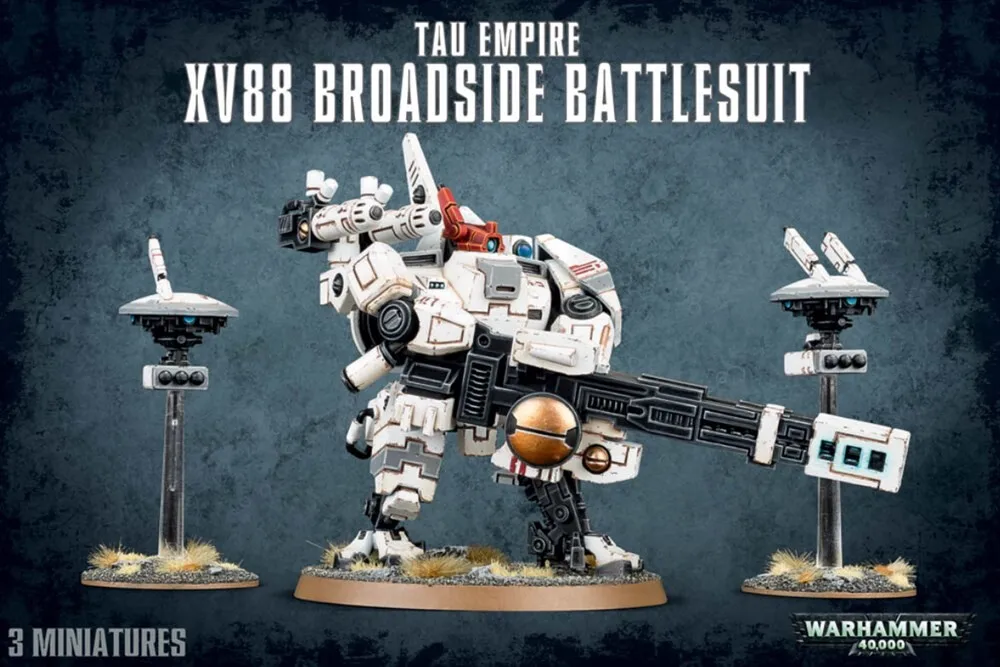 Миниатюры Warhammer 40000 Games Workshop Набор Боевой костюм XV88 Залп Империи Тау (TAU EMPIRE BROADSIDE