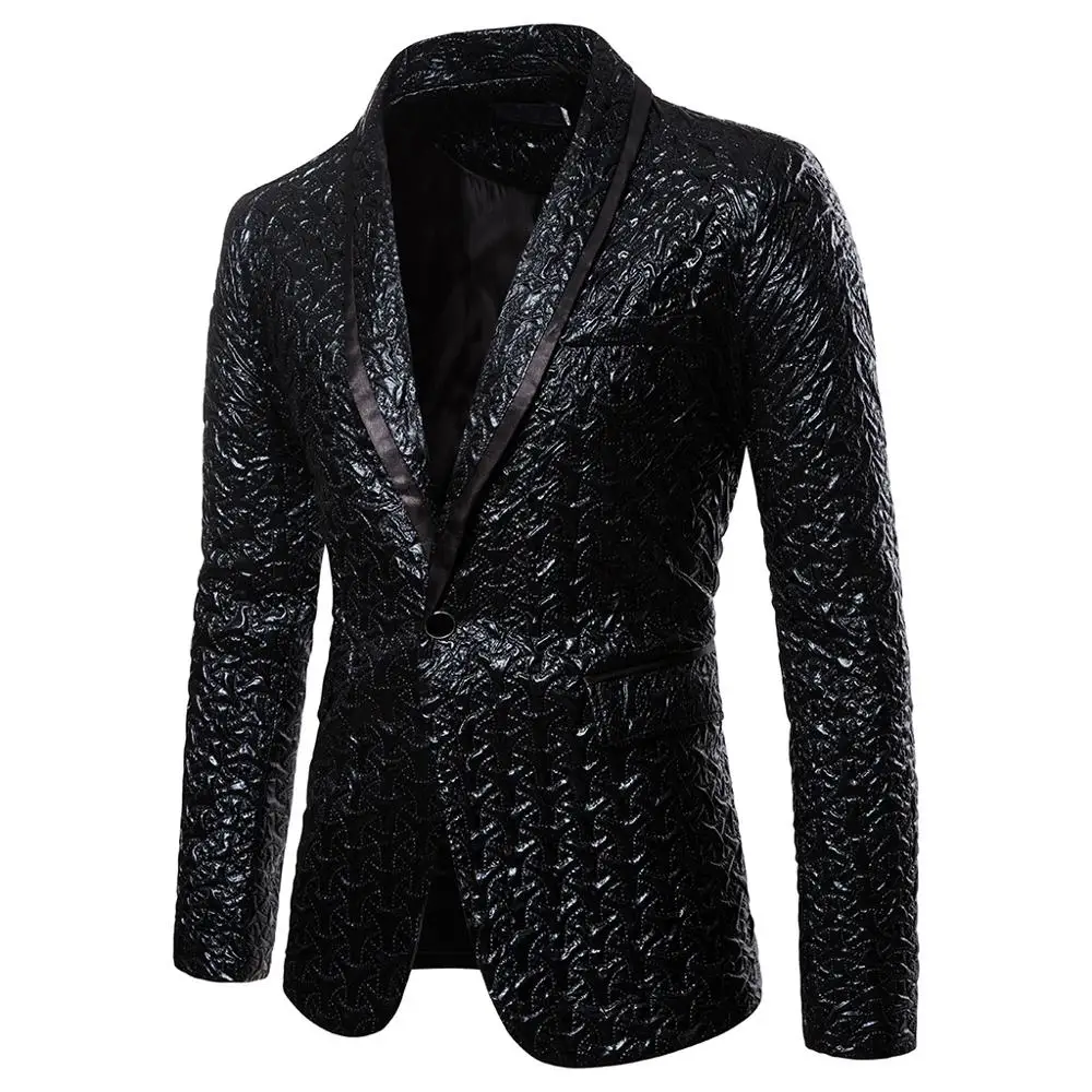 Men Coat 2019 Blazer Sequin Stage Performer Formal Host Suit Bridegroom Tuxedos Star Clothes Men Coat 2019 Blazer Sequin Stage Performer Formal Host Suit Bridegroom Tuxedos Star Clothes