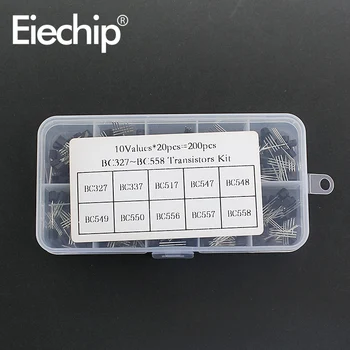 

200pcs/lot transistor kit BC327 BC337 BC517 BC547 BC548 BC549 BC550 BC556 BC557 BC558 10Values*20pcs transistor TO-92