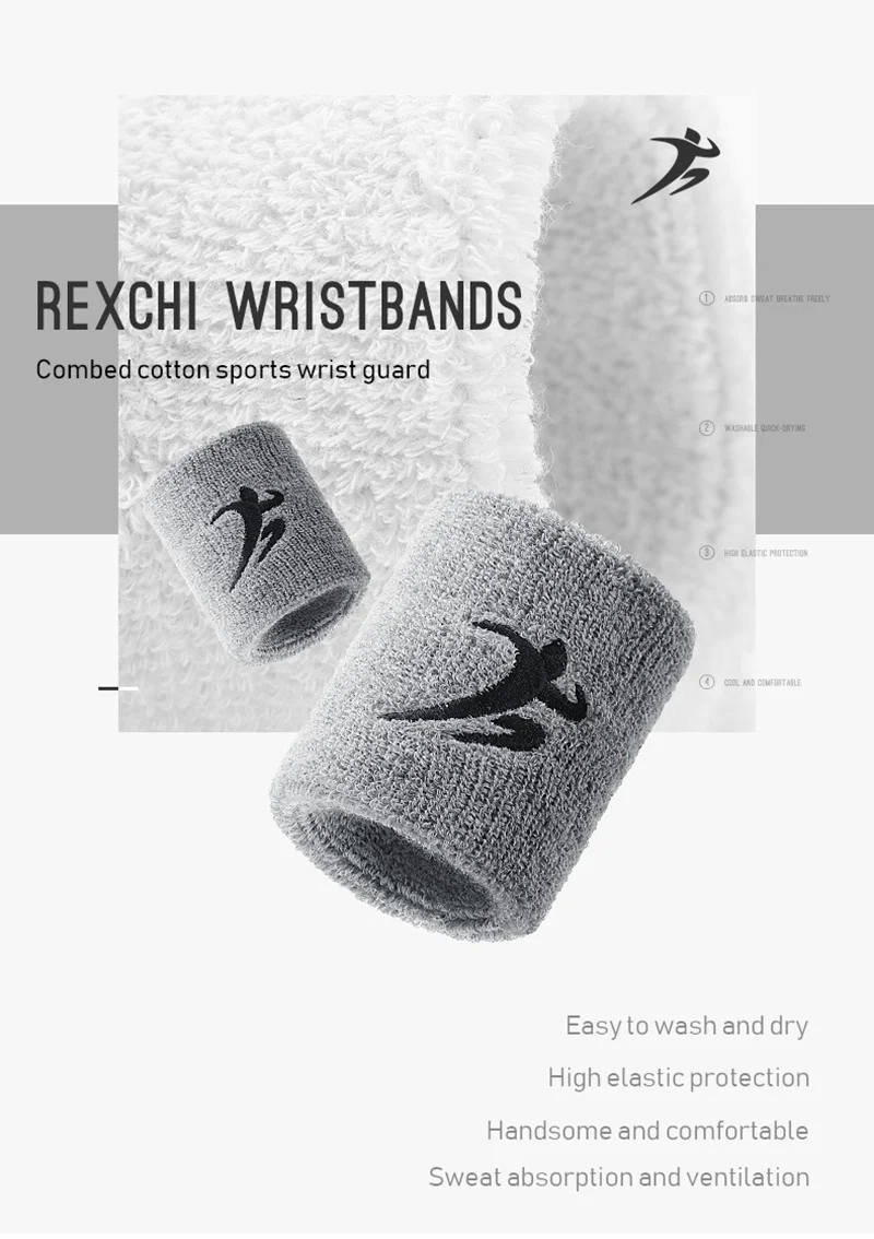 Outdoor Sports Wristbands Sweat-absorbent Basketball Tennis Cycling Hand Grips Fitness Wrist Support Gym Bodybuilding Crossfit wrist sweat wristbands wrist support band wrist straps wrist support wrist sweatband