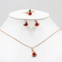 Комплект ювелирных изделий из розового золота Vick Dolly, Африканское свадебное золотое ожерелье, серьги, кольцо, свадебные женские вечерние ювелирные изделия с кристаллами и бахромой