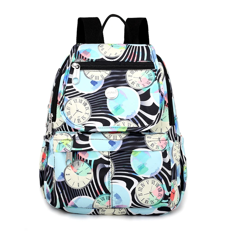 Небесно-голубой Школьный рюкзак для девочек-подростков Mochila Feminina, женские рюкзаки, нейлоновый водонепроницаемый повседневный рюкзак для ноутбука, женский рюкзак - Цвет: Небесно-голубой