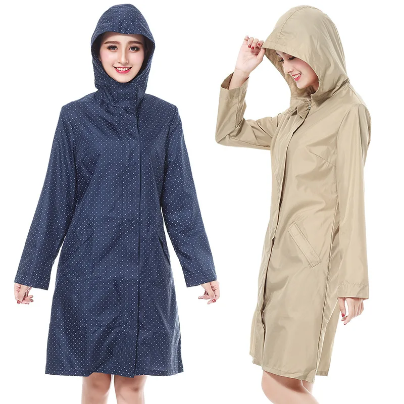 Outdoor Softshell Jacket Coat Women Solid Rain Plus Size Hooded Raincoat Windproof Long Hot Sale | Дом и сад