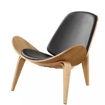 

Nordic chair ins chair creative simple designer single sofa chair smile aircraft shell chair