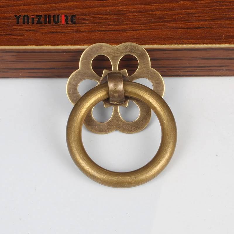 Chinese-Brass-Wood-Case-Box-Handles-Pulls-Antique-Brass-Furniture-Ring-Small-Knobs-Wooden-Cabinet-Kitchen