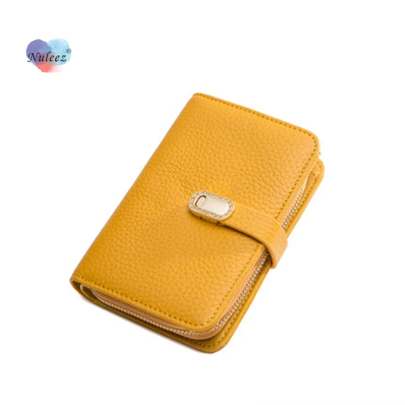 Snap Button Jewelry Leather Wallets  Cow Leather Card Holder Purse - High  - Aliexpress