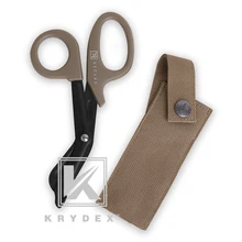 KRYDEX 2 в 1 медицинские ножницы+ сумка набор тактических EMT ножниц оболочка MOLLE держатель открытый первой помощи ручные инструменты MOLLE сумка набор