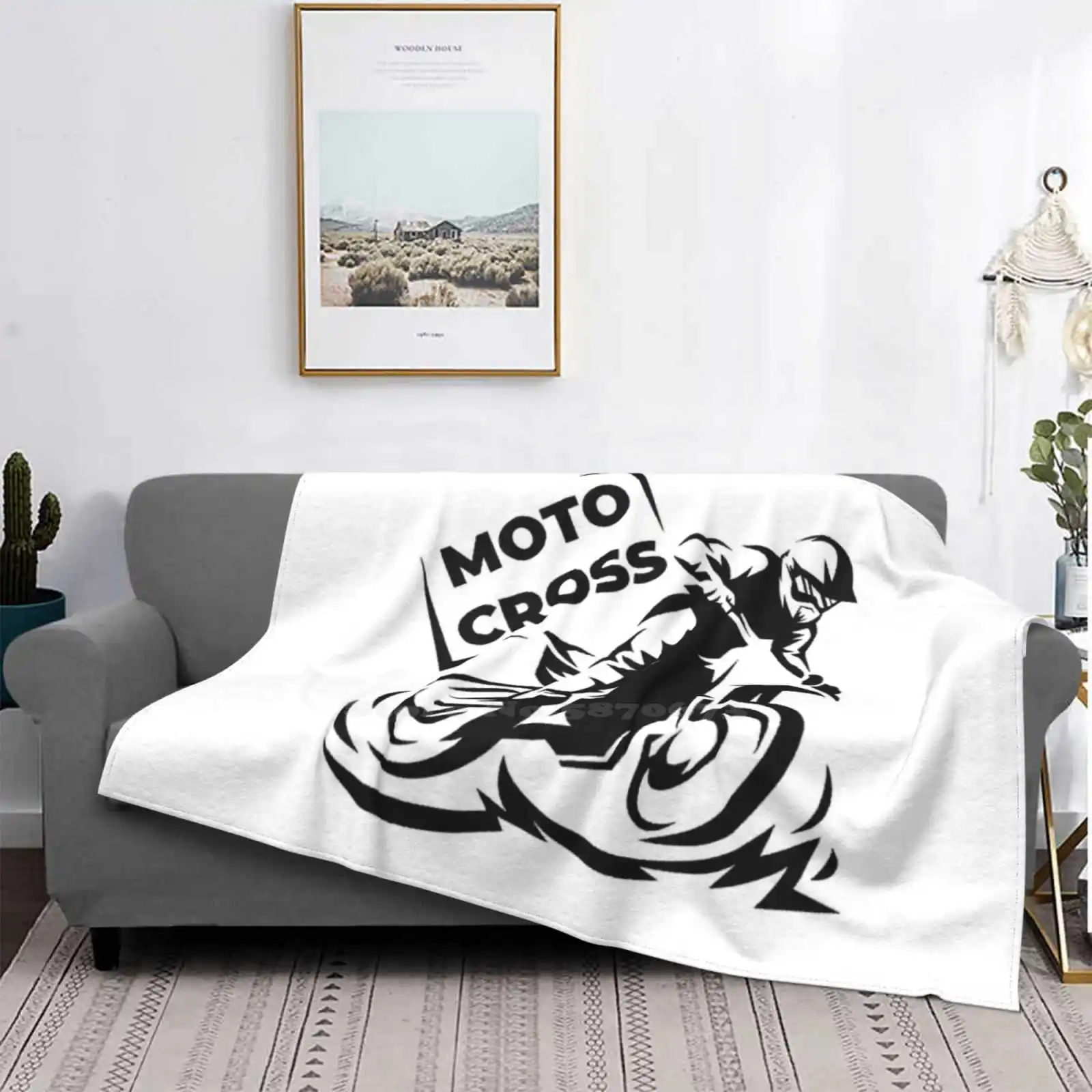 Moto Cross Wheels Racing Club . Helmet Motorcycle Motorsport 8 New Selling Custom Print Flannel Soft Blanket Gringo Group B | Дом и сад
