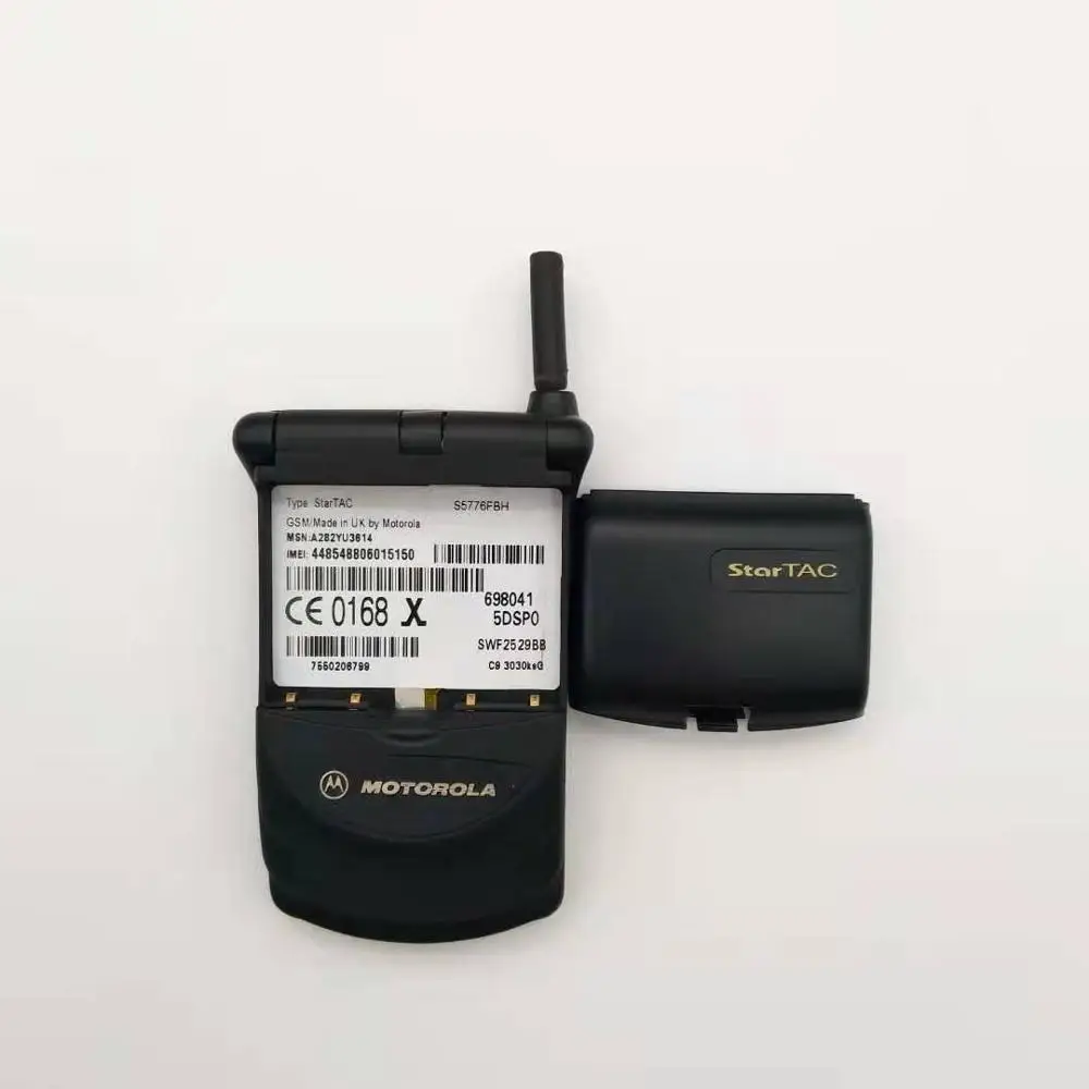 Hot sale Old Fashion Original Unlocked Motorola StarTAC Rainbow Flip GSM Mobile Phone With Multi-language Free shipping