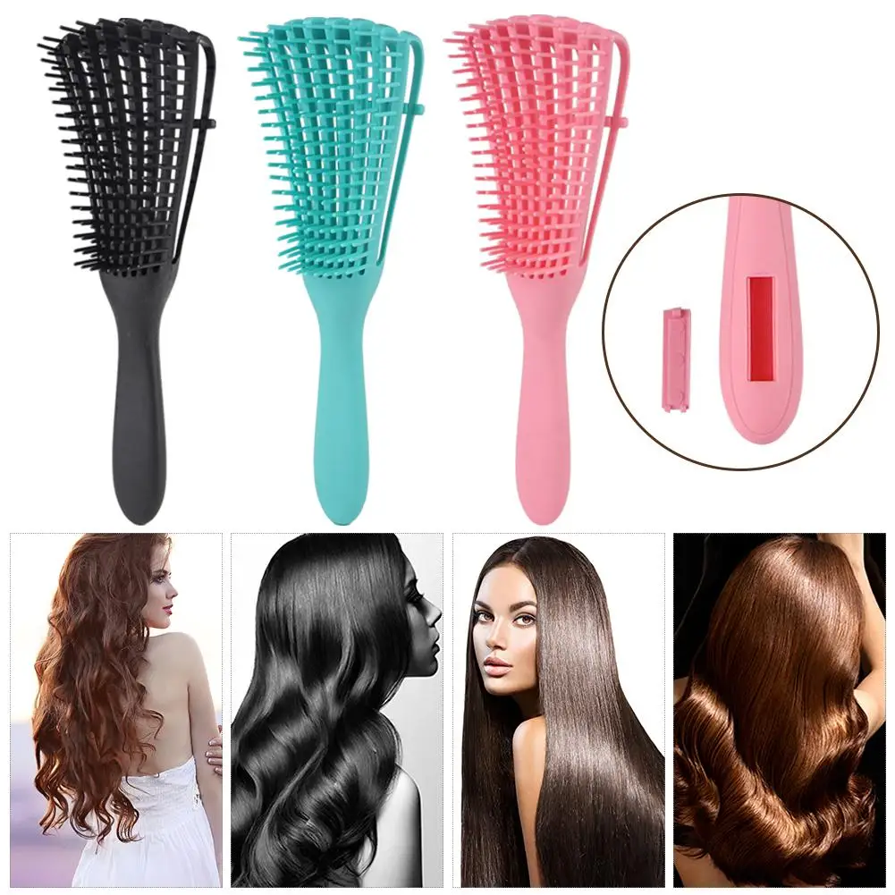 Women Hair Scalp Massage Comb Wet Curly Hairbrush Hairdressing Styling