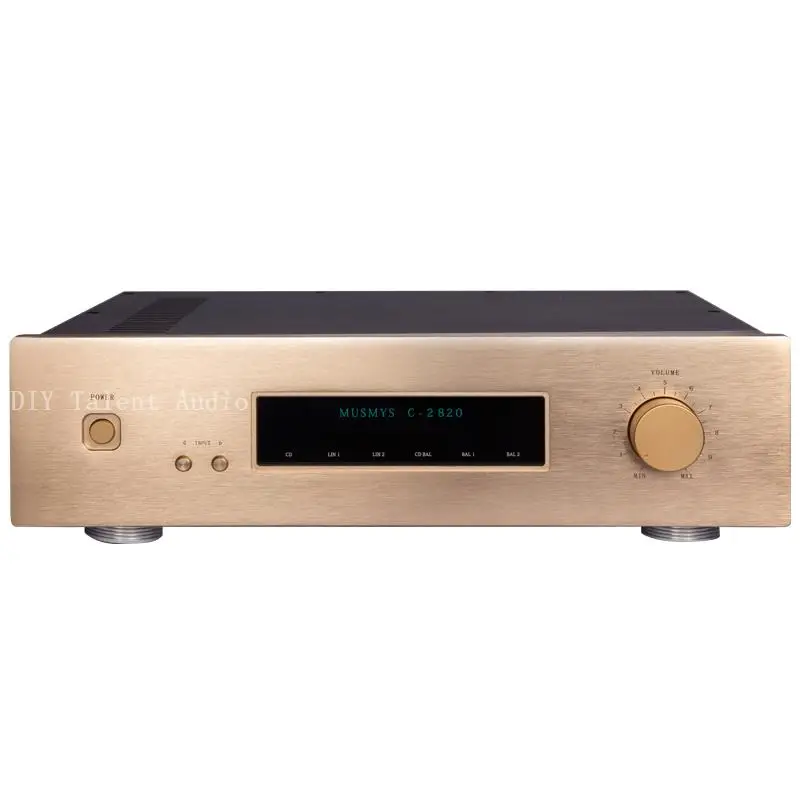 

High end Customized mosmys C-2820 hifi preamplifier support RCA and Balanced input output reference ACCUPHASE circuit