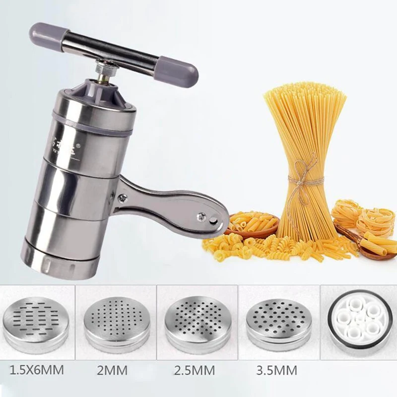 Новая полезная машина для приготовления лапши из нержавеющей стали ручной работы для приготовления домашних паст, кухонная пресс-форма ручной работы
