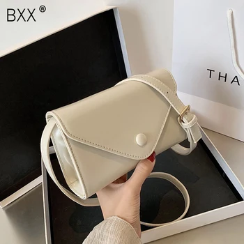 

[BXX] PU Leather Crossbody Bags For Women 2020 Summer Small Shoulder Messenger Bag Brand Designer Female Travel Handbags HN404