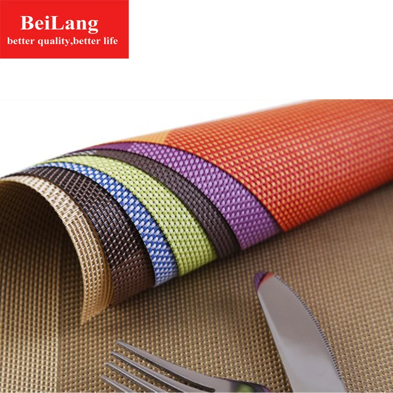 BeiLang Современный ПВХ безвредный ПВХ для окружающей среды placemate нескользящий коврик для стола