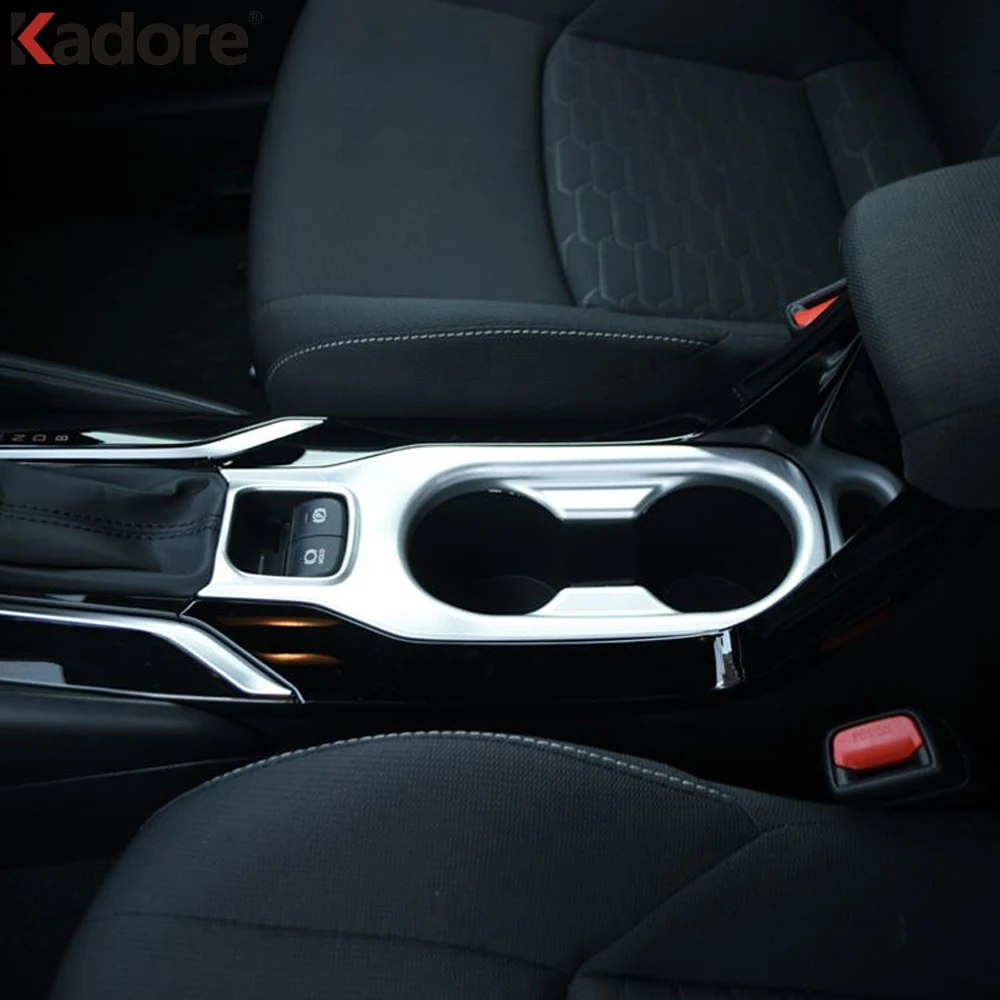 Для Toyota Corolla 2019 хэтчбек ABS Матовый держатель чашки модификационная рамка центр