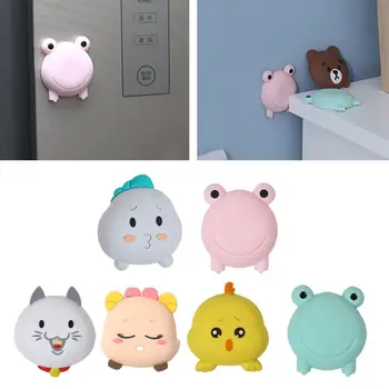 

6Pcs Self Adhesive Cartoon Door Stopper Wall Protectors Door Handle Bumpers Buffer Guard Stoppers Silencer Crash Pad