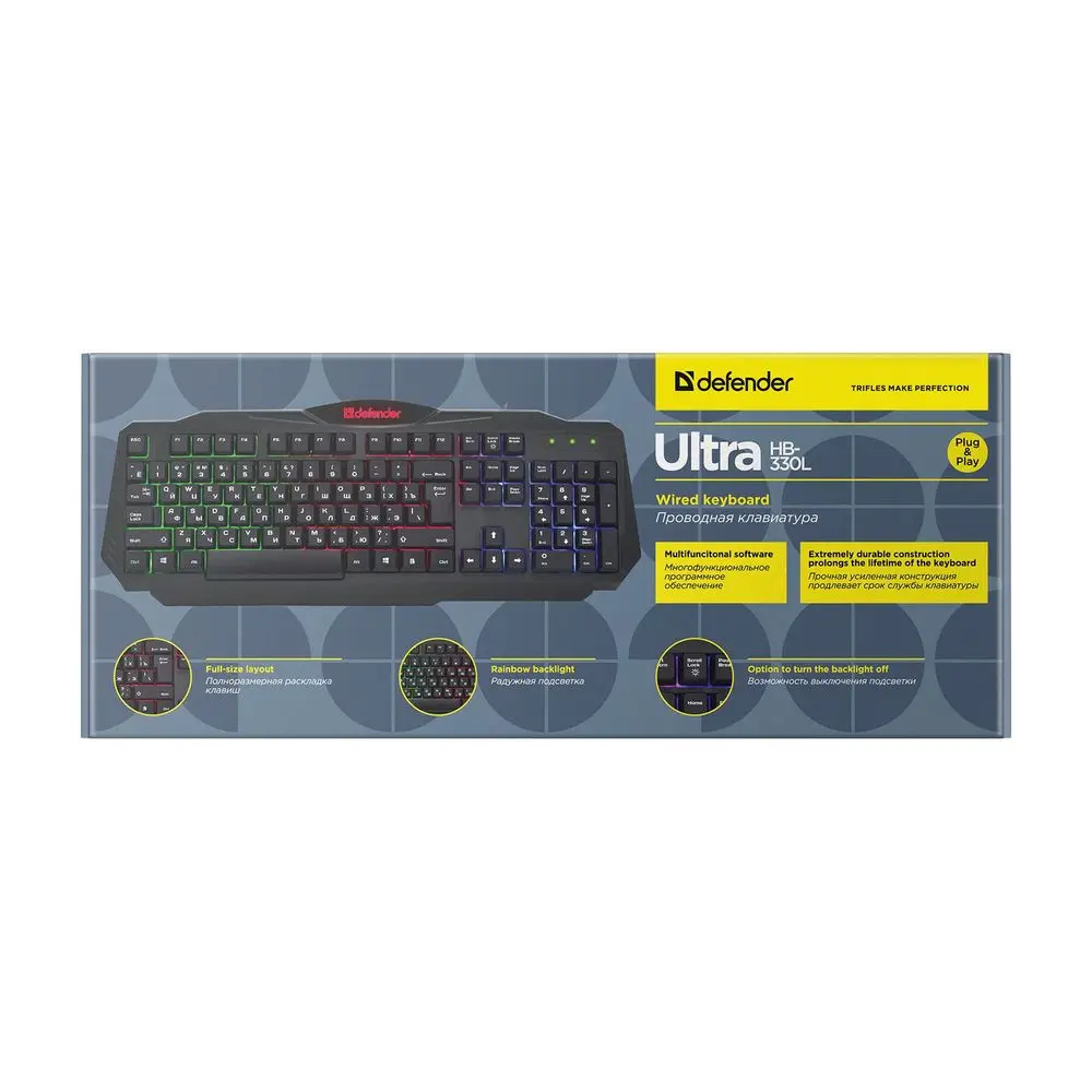 Клавиатура Defender Ultra HB-330L RU,подсветка