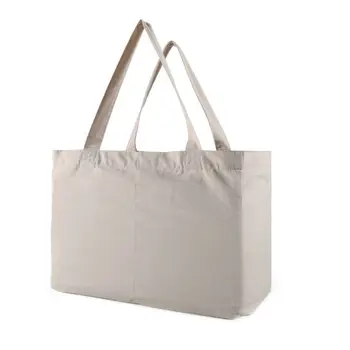 

Stretchy Cotton Cloth Grocery Shopping Bag with Handle Portable Tote Bag Handbag