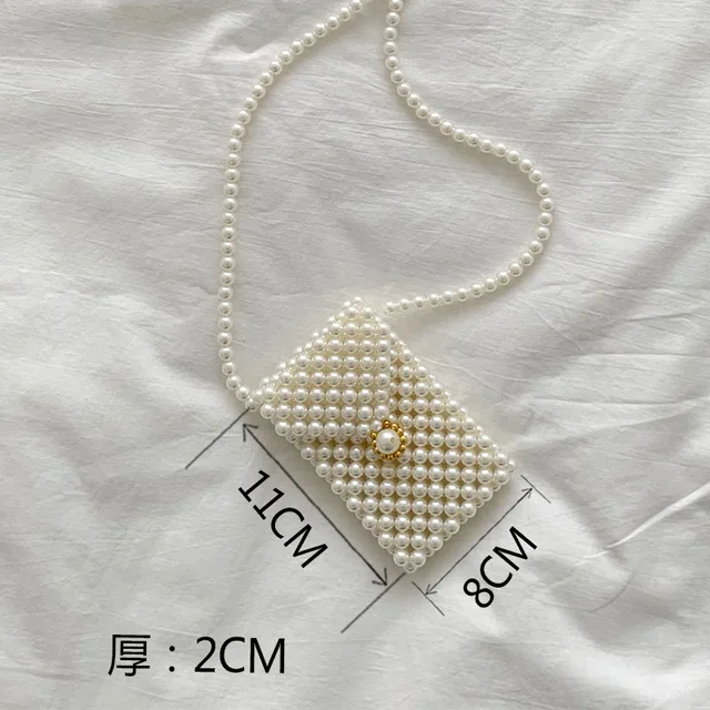 Mini Pearl Bag Handmade Vintage EVA Beaded Fashion Banquet Party Shoulder Bag Female 2019 Wedding Bags Luxury Women's Coin Purse A2