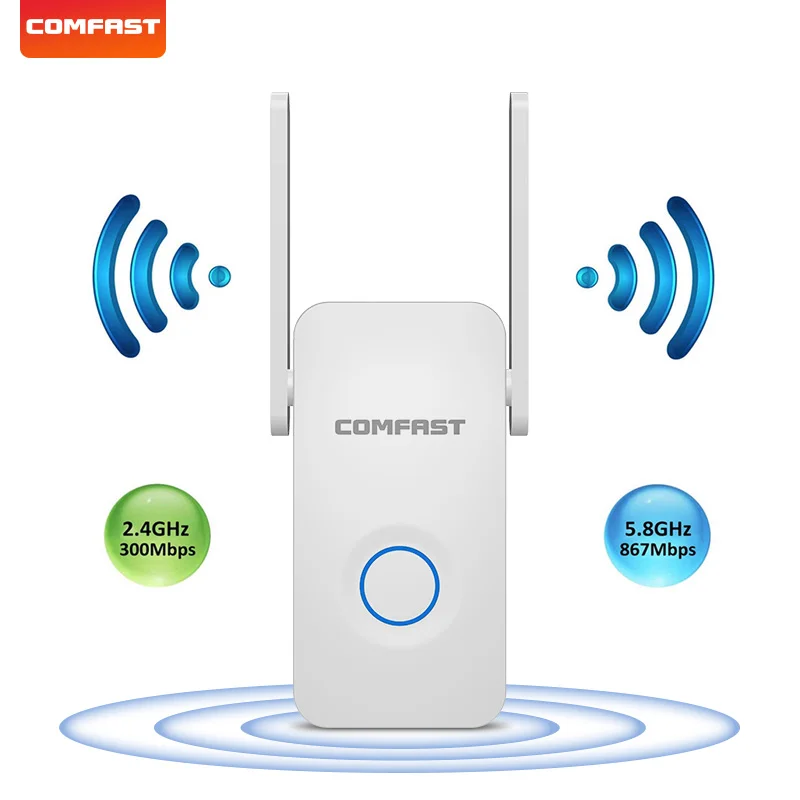 Высокоскоростной Wi Fi ретранслятор COMFAST 1200 Мбит/с двухдиапазонный 2 4 и стандартный