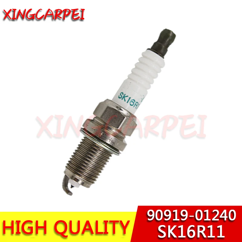 90919 01240 SK16R11 4 шт автомобильные лампы в форме свечи автомобиля Iridium Power Spark Вилки подходит для Toyota 9091901240 SK16R-11