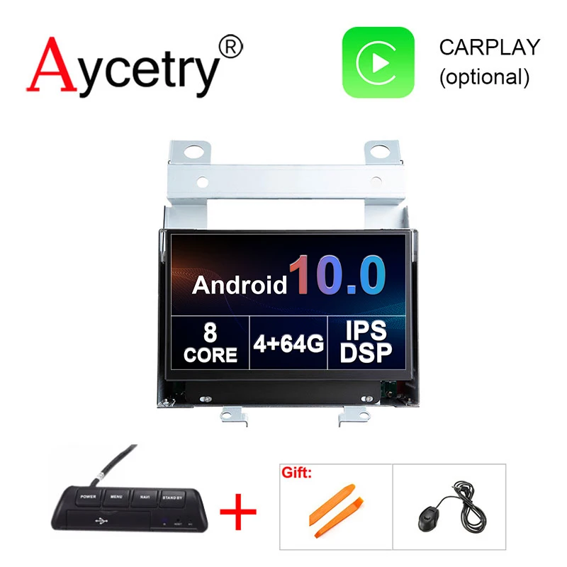 Автомобильный мультимедийный dvd плеер 8 ядер 4 ГБ 64 2 Din Android 10 GPS для Land Rover Freelander 2007