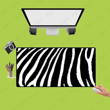 

XGZ Zebra Black and White Stripe Game Rubber Mouse Pad Large Non-slip Mouse Mat Gamers Comfortable Pad Game Size Can Choose
