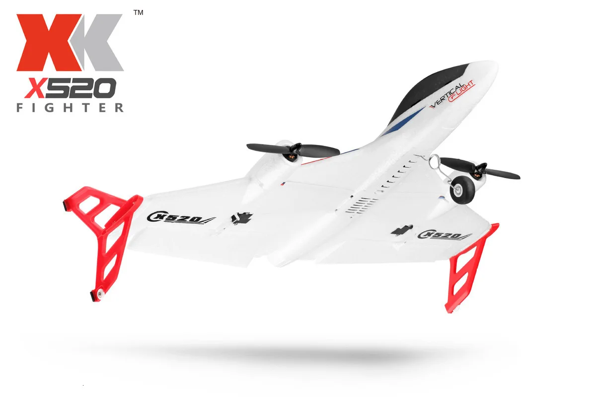WLtoys XK520 RC самолет планер из пеноматериала 6 каналов бесщеточный вертикальный взлет трюк aeroccraft большой пульт дистанционного управления модель самолета