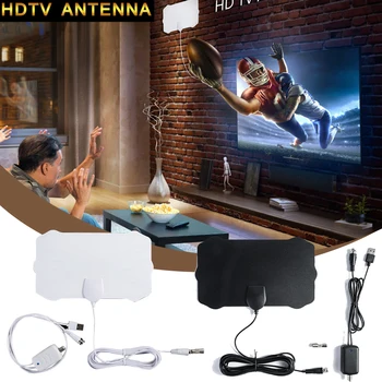 

120 Miles Antena 1080P Digital HDTV Indoor TV Antenna with Amplifier Signal Booster TV Radius Surf Fox Antena HD TV Antennas Aer