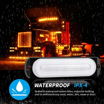 

10PCS Light 12V Car Yellow 6LED Auto Fog Light Lamp Safety Urgent Signal