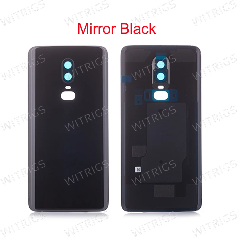 Witrigs For OnePlus 6 Battery Cover Back Cover Rear Door Housing Cover Case Shell Replacement With adhesive Lens For One Plus 6 (2)