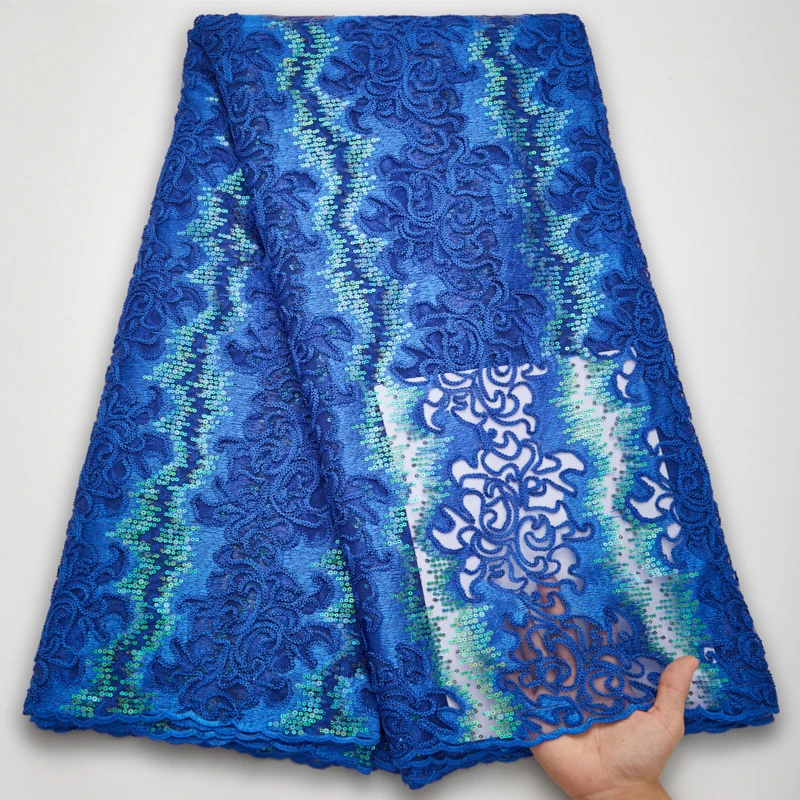

Африканская кружевная ткань 2021 высокое качество пайетки кружева материал вышивка сетка нигерийский тюль кружева ткани для свадебного шитья Y2614