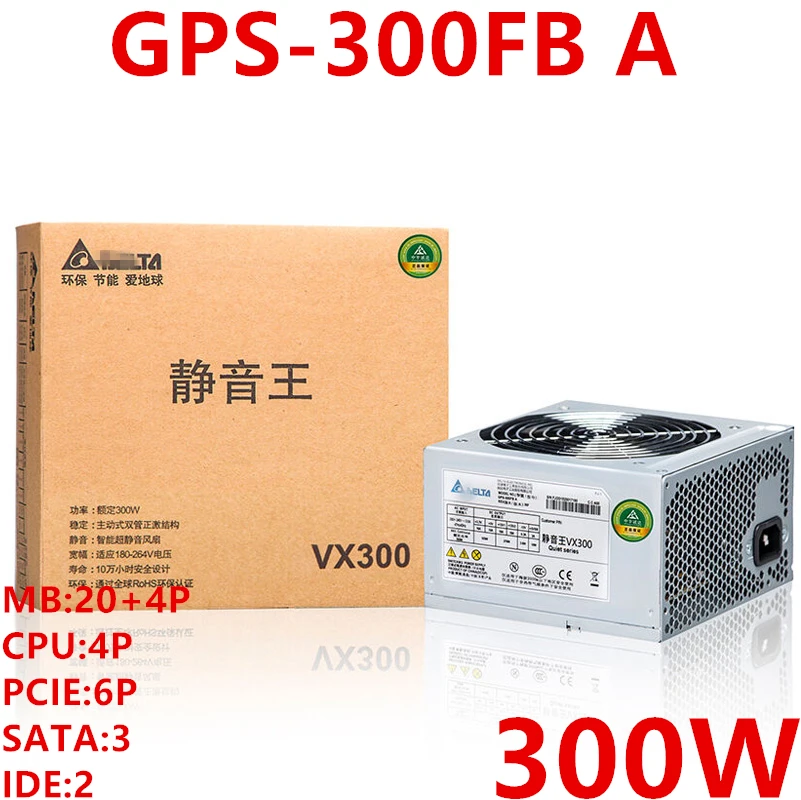 Блок питания для Delta VX300 GTX1050 RX550 Mute широкий настольный компьютер блок питания Номинальная мощность 300 Вт пиковая мощность 400 Вт источник питания GPS-300FB A