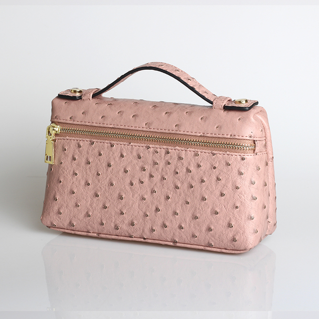 Fashion Designer Handbag Ostrich Pattern Portable Bag Clutch Bag 2022 Lady Hand Bag Purse Make Up Bag Trend Bag