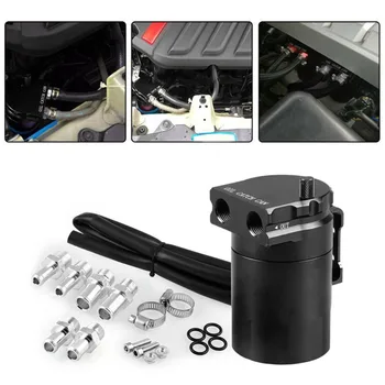 

Oil Breather Catch Reservoir Filter Kit Contain 1*Oil Sump+2*Accessories+1*Oil Collecting Tank Hose+2*Clamp+2*Screw+2*Screw Nut